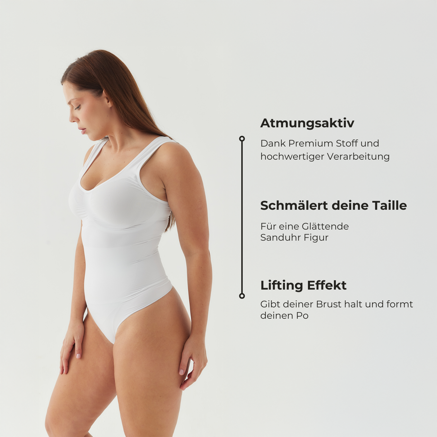 Tank Bodysuit Sculpting Shapewear mit String