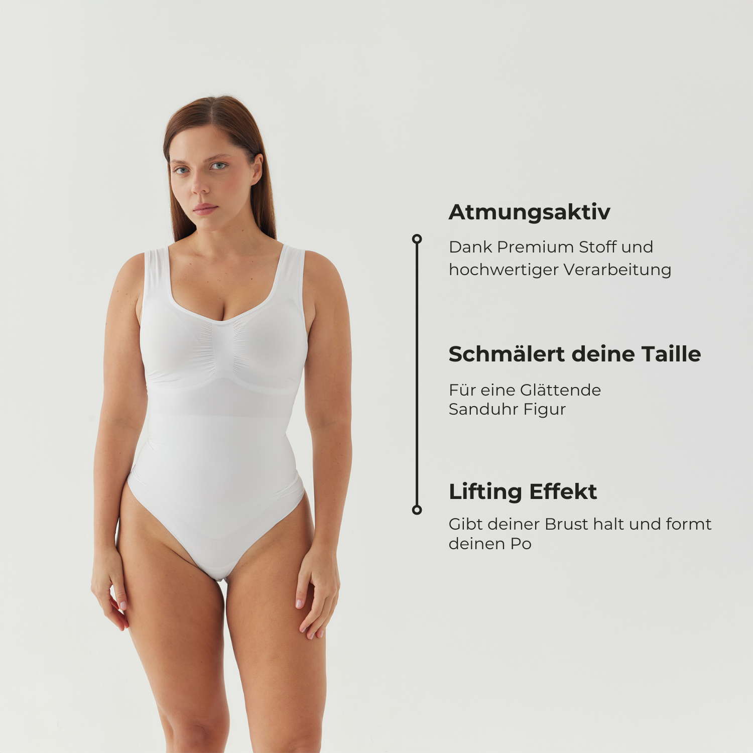 Tank Bodysuit Sculpting Shapewear mit Slip