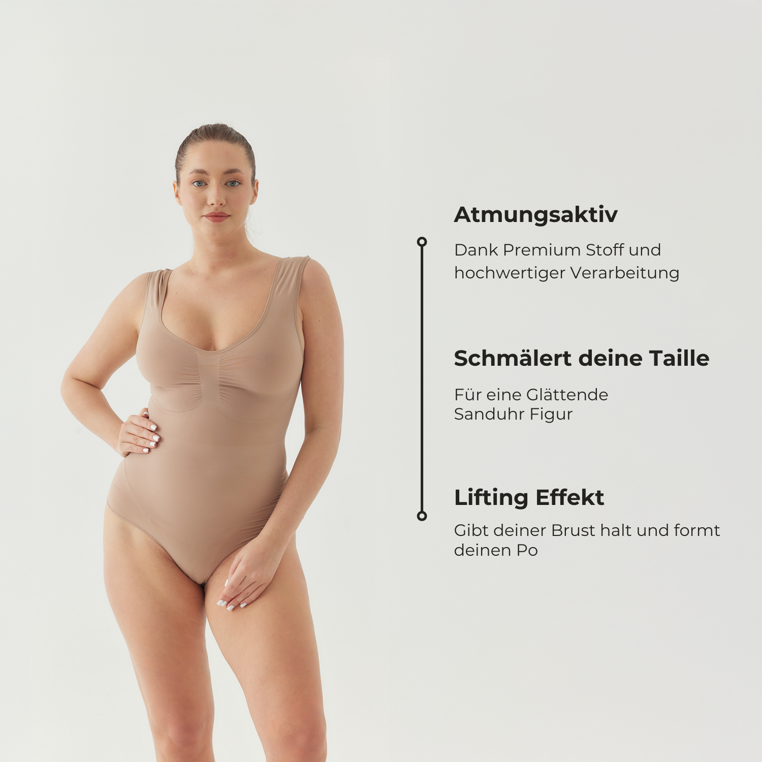Tank Bodysuit Sculpting Shapewear mit Slip