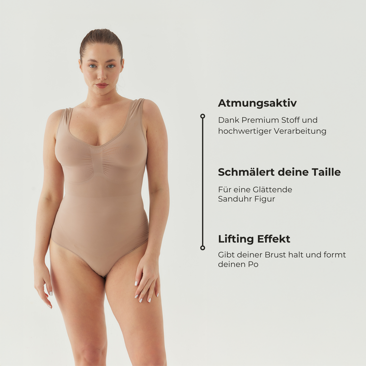 Tank Bodysuit Sculpting Shapewear mit String