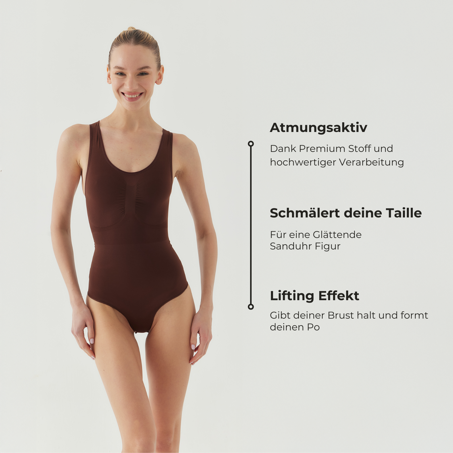 Tank Bodysuit Sculpting Shapewear mit String