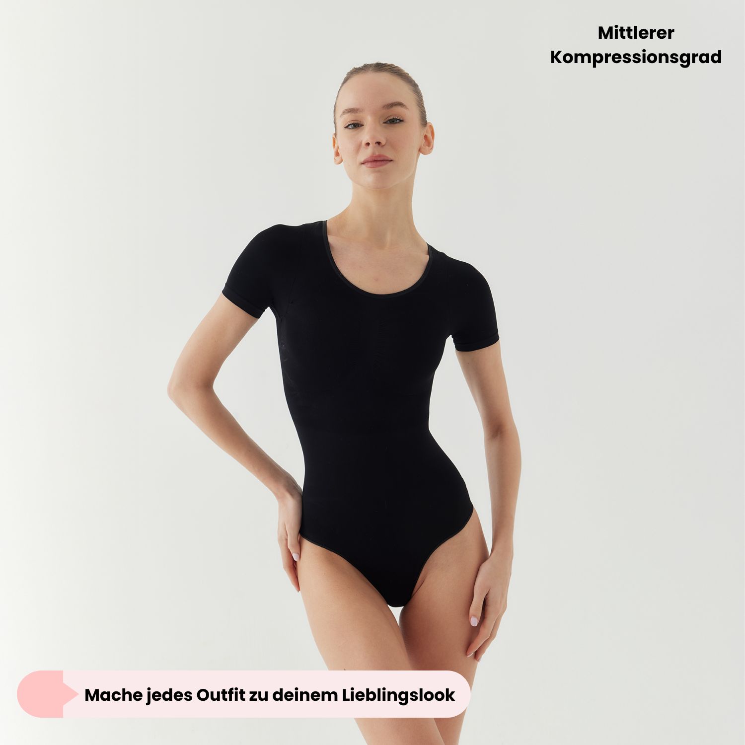 Bodysuit Sculpting Shapewear T-Shirt mit String