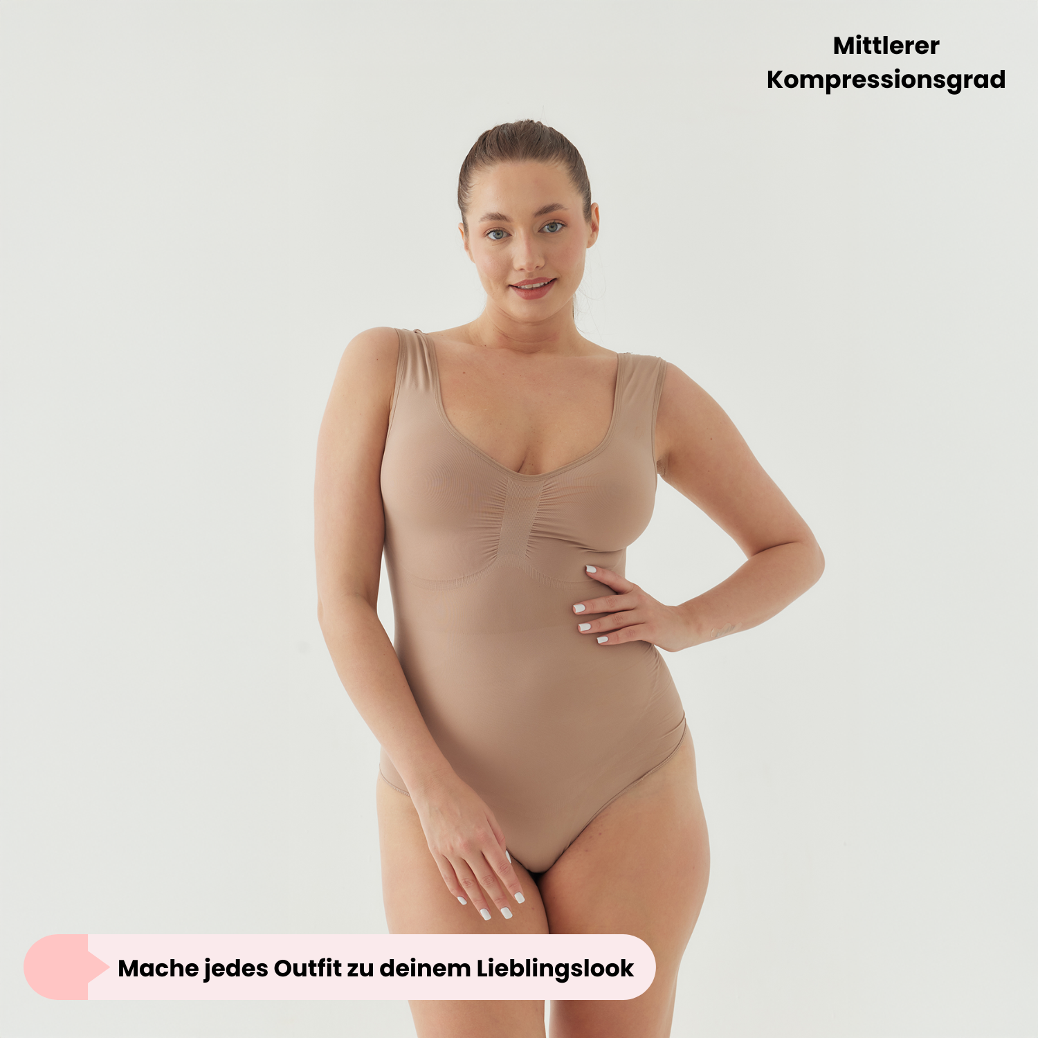 Tank Bodysuit Sculpting Shapewear mit Slip