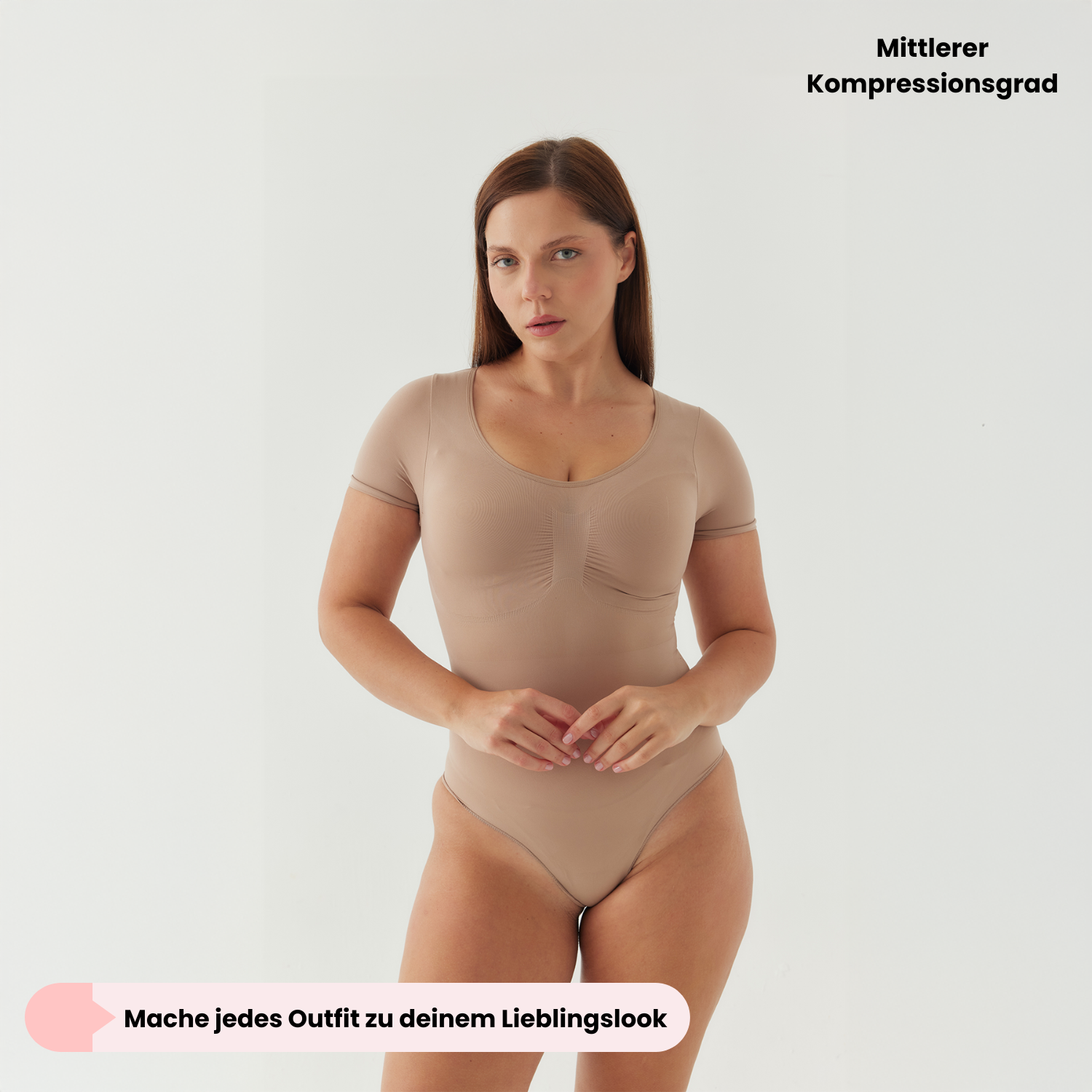 Bodysuit Sculpting Shapewear T-Shirt mit String
