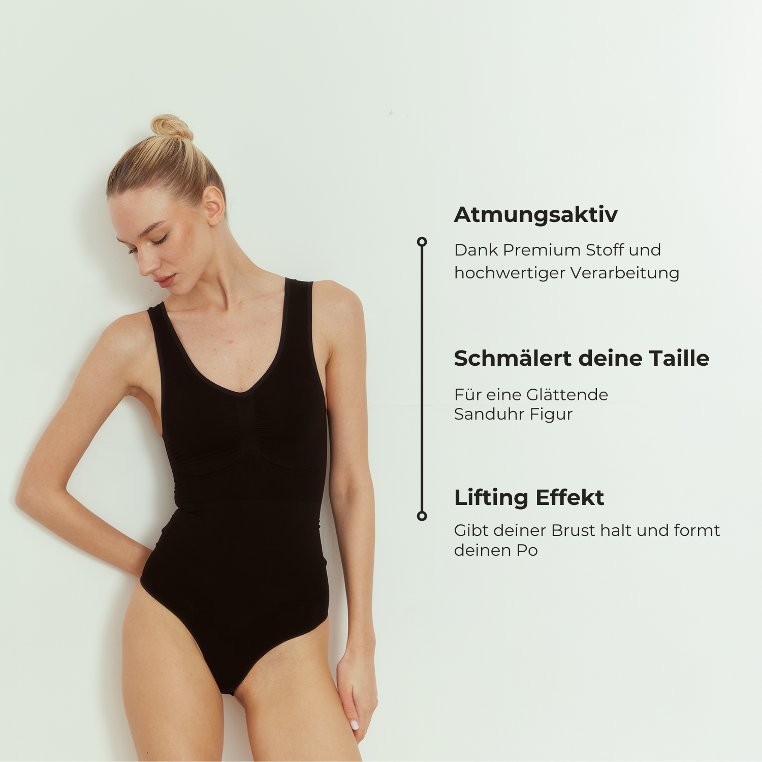 Tank Bodysuit Sculpting Shapewear mit String
