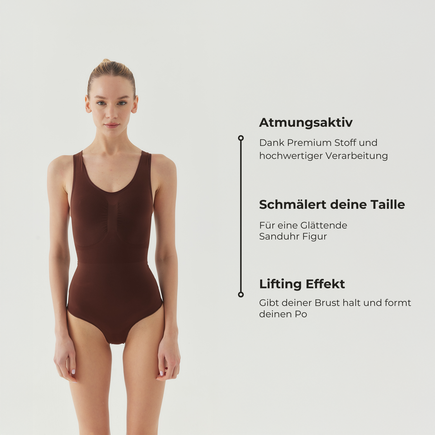 Tank Bodysuit Sculpting Shapewear mit Slip